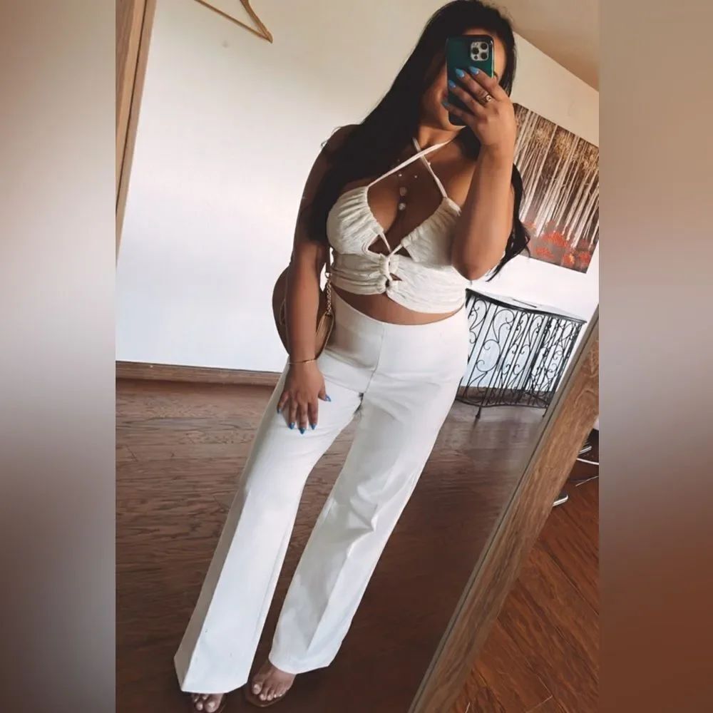 White strappy top